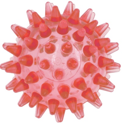 **ZooOne 555C-8 Crystal Игрушка длЯ собак Мяч массажный прозрачный красный 5,5см, 97843